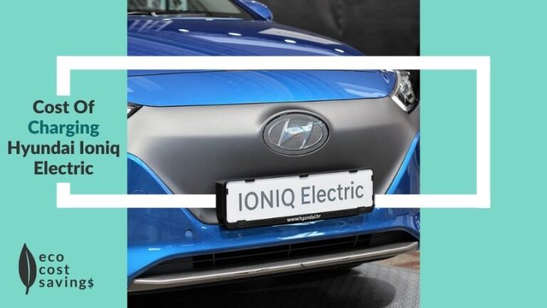 cost of charging Hyundai Ioniq Electric image with the Hyundai Ioniq Electric car