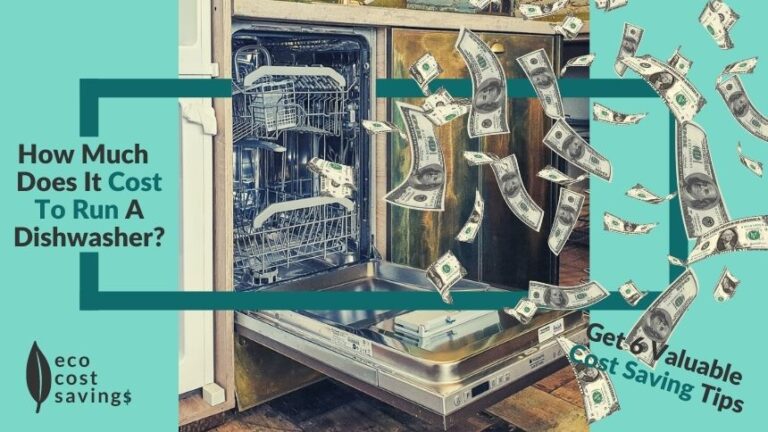 How Much Does It Cost To Run A Dishwasher image containg a dishwasher, text and dollars