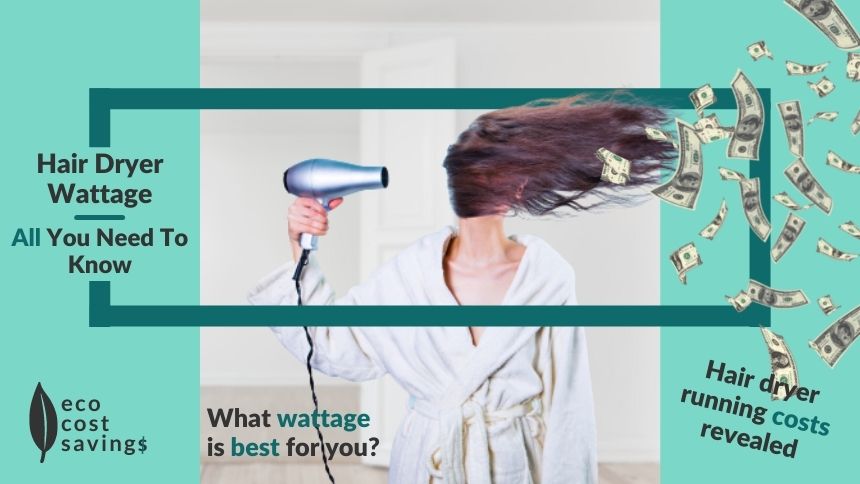 Hair Dryer Wattage image of a woman using a blow dryer